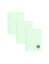 Set 3 x Caiet Daco A4, 60 file, 70g/mp, dictando, coperta plastic, Verde pastel