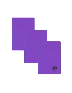Set 3 x Caiet Daco A4, 60 file, 70g/mp, dictando, coperta plastic, Mov