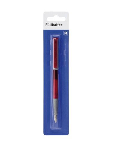 Stilou Herlitz basic, penita M, blister, Rosu
