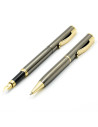 S2474,Set cadou - Stilou cu Pix CESCO Classic 830019 CL-05, corp metalic, clips auriu, Maro