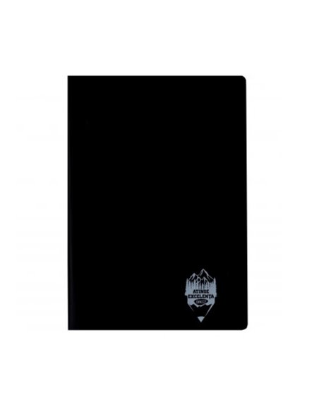 Caiet Daco A5, 100 file, 70 g/mp, coperta plastic, dictando, Negru Caiet Daco A5, 100 file, 70 g/mp, coperta plastic, dictando, Negru