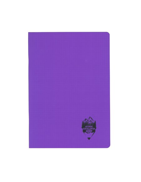 Caiet Daco A5, 100 file, 70 g/mp, coperta plastic, matematica, Mov 