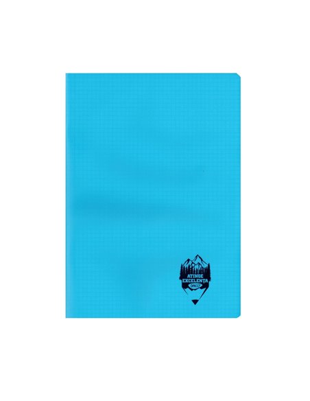 Caiet Daco A5, 100 file, 70 g/mp, coperta plastic, matematica, Albastru