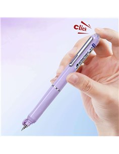 Stilou reatractabil Writech + 5 patroane cerneala albastra, Albastru 2