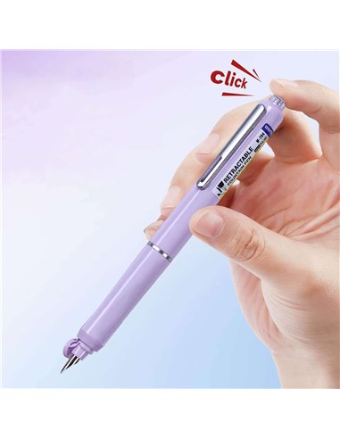 Stilou reatractabil Writech + 5 patroane cerneala albastra, Albastru Stilou reatractabil Writech + 5 patroane cerneala albastra, Albastru