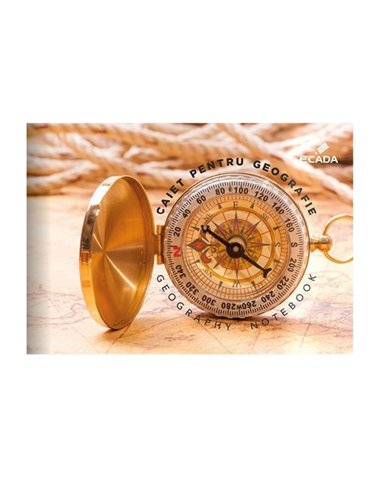 Caiet geografie Ecada, 17x24 cm, 24 file, 60 g/mp