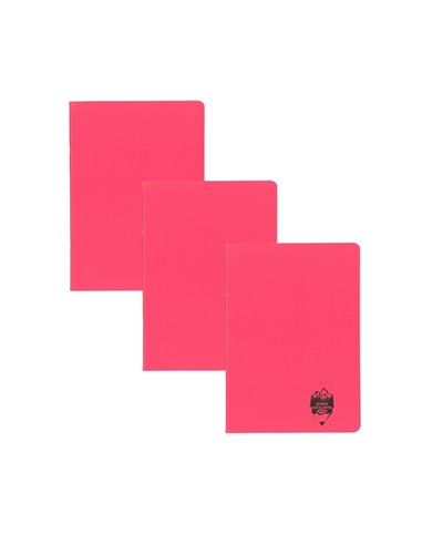 Set 3 x Caiet Daco A5 TIP II, 24 file, 100 g/mp, coperta plastic, Roz