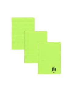 Set 3 x Caiet Daco A5 TIP II, 24 file, 100 g/mp, coperta plastic, Verde