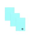 Set 3 x Caiet Daco A5 TIP II, 24 file, 100 g/mp, coperta plastic, Albastru