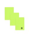 Set 3 x Caiet Daco A5 TIP I, 24 file, 100 g/mp, coperta plastic, Verde