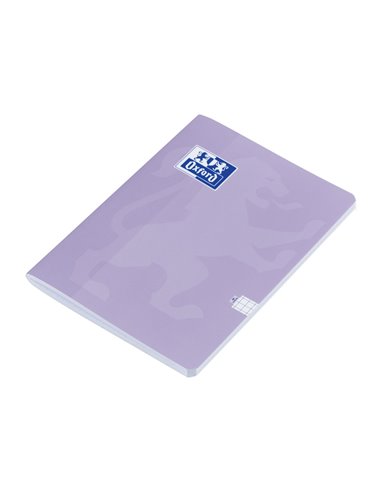 Caiet Oxford A4, 60 file, hartie Optik 80g/mp, matematica, Motiv touch pastel, Mov