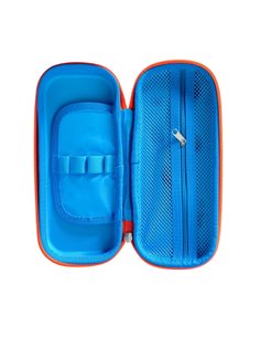 Penar oval, rigid cu un compartiment Deli, Motiv spaceship, Fermoar portocaliu 2