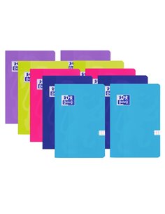 Set 10 caiete Oxford A5, 48 file, hartie Optik 90 g/mp, matematica, Motiv campus