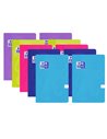 Set 10 caiete Oxford A5, 48 file, hartie Optik 90 g/mp, dictando, Motiv campus