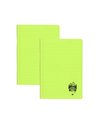 Set 2 caiete DACO A5, 100 file, 70g/mp, dictando, coperta plastic, Verde neon