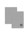 Set 2 caiete DACO A5, 100 file, 70g/mp, matematica, coperta plastic, Gri