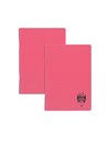 Set 2 caiete DACO A5, 100 file, 70g/mp, matematica, coperta plastic, Roz