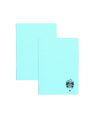 Set 2 caiete DACO A5, 100 file, 70g/mp, matematica, coperta plastic, Albastru deschis
