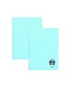 Set 2 caiete DACO A5, 100 file, 70g/mp, matematica, coperta plastic, Albastru deschis
