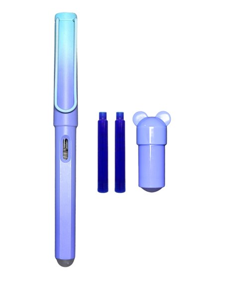 Stilou cu cerneala termosensibila + Rezerve GB-5345, Albastru