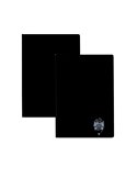 Set 2 caiete DACO A5, 100 file, 70g/mp, matematica, coperta plastic, Negru