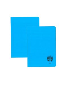 Set 2 caiete DACO A5, 100 file, 70g/mp, dictando, coperta plastic, Albastru
