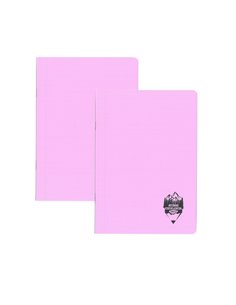 Set 2 caiete DACO A5, 100 file, 70g/mp, dictando, coperta plastic, Mov pastel