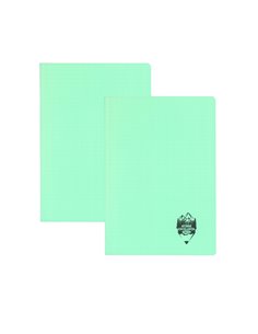 Set 2 caiete DACO A5, 100 file, 70g/mp, dictando, coperta plastic, Verde pastel