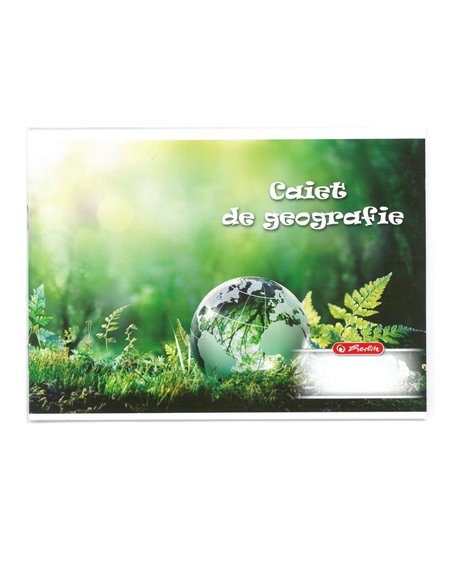 Caiet geografie Herlitz  24 file, motiv Rock Your School, 1buc.