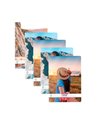Set 5 caiete Herlitz A4, 80 file, 70g/mp, dictando, colturi rotunjite, Motiv follow me