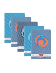Set 5 x Caiet Herlitz A4 48 file Matematica 70g/mp Rainbow