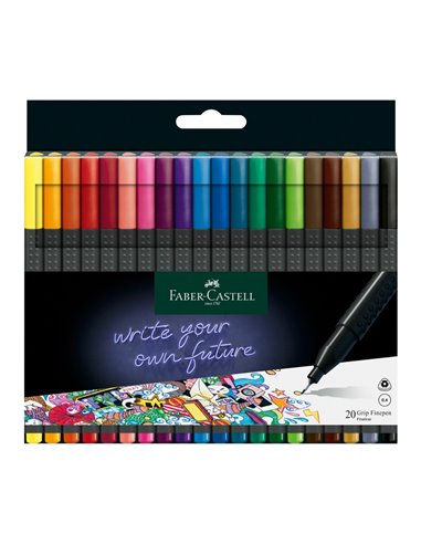 Liner 0.4mm set 20 grip faber-castell