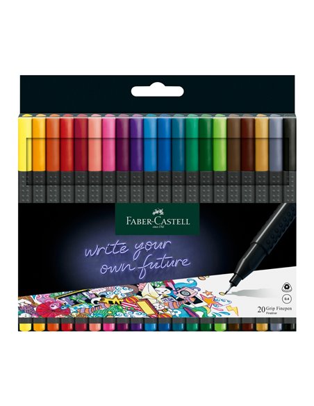 Liner 0.4mm set 20 grip faber-castell