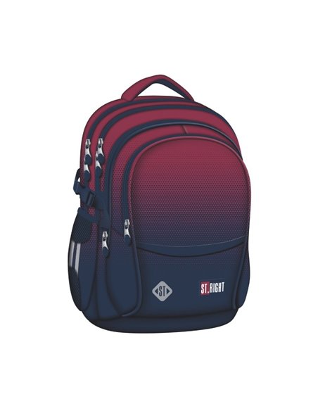 Ghiozdan scoala St. Majewski St.Right G690, 42x32x21cm, Burgund gradient