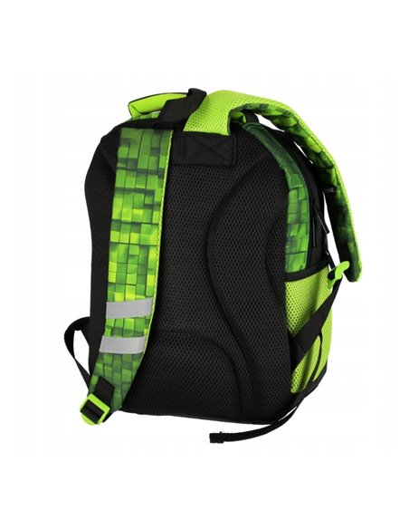 Ghiozdan scoala Starpak Shell G727, 25x38x18 cm, Motiv pixel