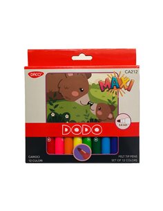 Carioci maxi  Daco CA212, 12 culori