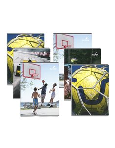 Set 6 x Caiet Ecada A5, 48 file, 60 g/mp, matematica, Baieti