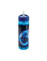 Sticla apa din plastic cu pai S-COOL SC3107, 600 ml, Football limited edition