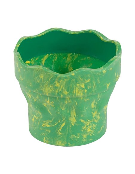 Pahar apa Click&Go Faber-Castell, Motivdinozauri, Verde marmorat