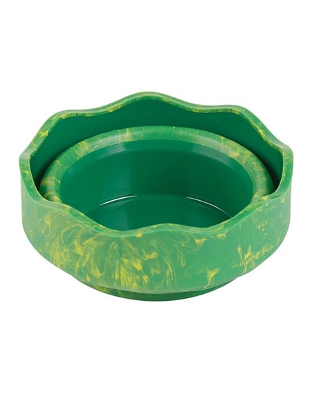 Pahar apa Click&Go Faber-Castell, Motivdinozauri, Verde marmorat