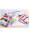 Creioane colorate Faber-Castell FC111219, 10+3 culori, Motiv unicorni