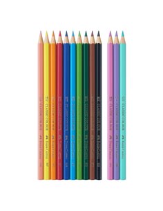 Creioane colorate Faber-Castell FC111219, 10+3 culori, Motiv unicorni 2
