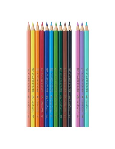 Creioane colorate Faber-Castell FC111219, 10+3 culori, Motiv unicorni