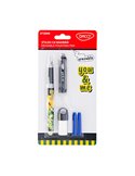 Stilou cu cerneala termosensibila Daco You&Me, Motiv goal, Negru