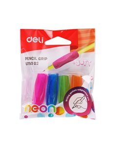 Grip cauciucat pentru creion Deli DLEU75002, 4 buc./set