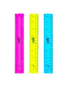 Rigla fexibila Deli DLE6208, 20 cm, Culori asortate