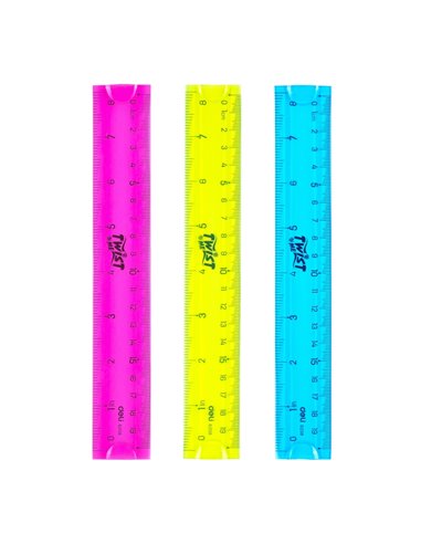 Rigla fexibila Deli DLE6208, 20 cm, Culori asortate