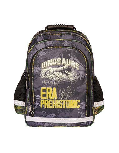 Ghiozdan ergonomic S-COOL SC2125, 40.5x29x13.5 cm, Motiv dino