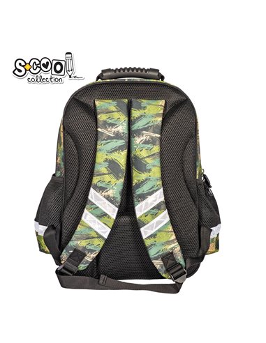 Ghiozdan ergonomic S-COOL SC2125, 40.5x29x13.5 cm, Motiv dino Ghiozdan ergonomic S-COOL SC2125, 40.5x29x13.5 cm, Motiv dino