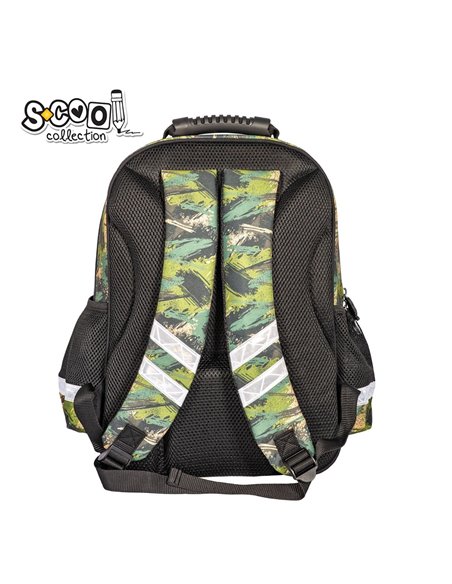 Ghiozdan ergonomic S-COOL SC2125, 40.5x29x13.5 cm, Motiv dino Ghiozdan ergonomic S-COOL SC2125, 40.5x29x13.5 cm, Motiv dino